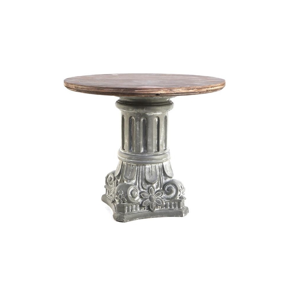 TAVOLINO CAPITELLO GRIGIO D60 H50